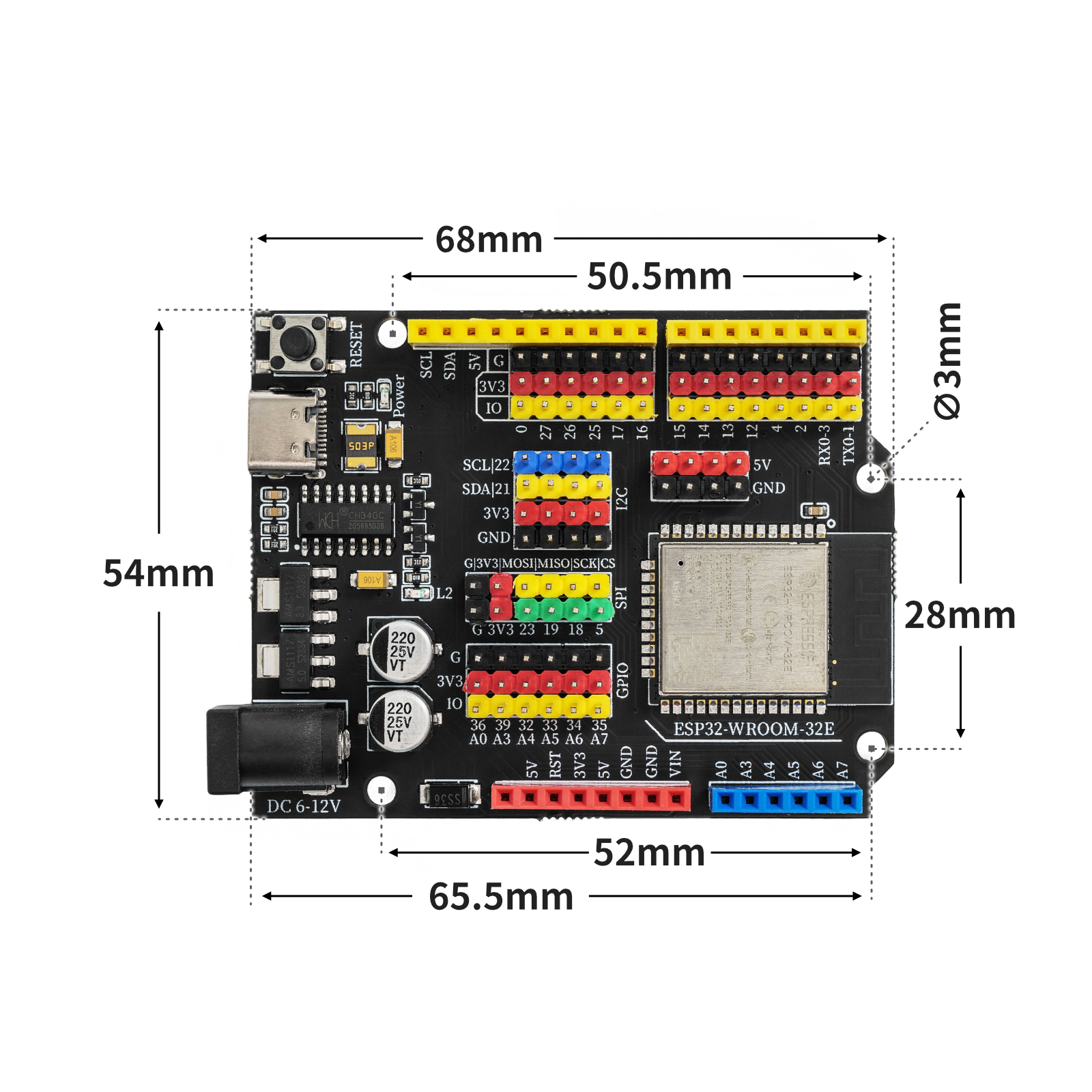 ESP32-WROOM-32E 开发板